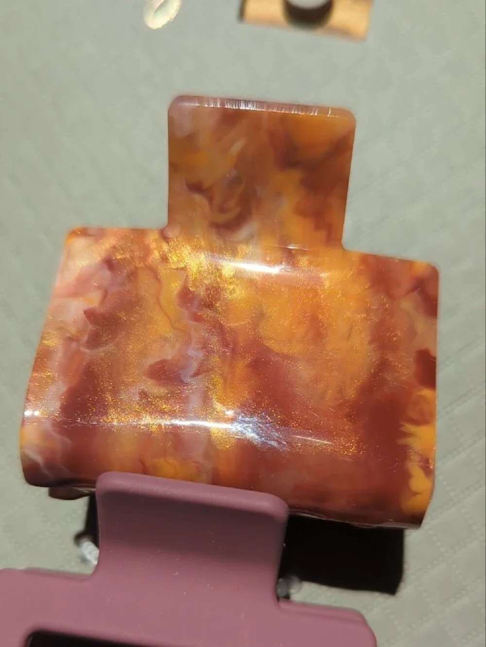 Berry Marbled Resin & Matte Plum 2